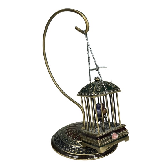 Vintage Other - Elegant Miniature Birdcage Jewelry Holder/Trinket Box